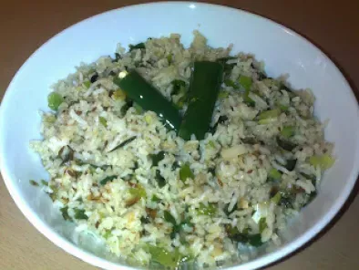 Recipe Spring onion rice recipe