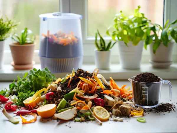 Express apartment compost: turn your kitchen waste into plant gold!