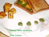 Recipe Paneer tikka sandwich