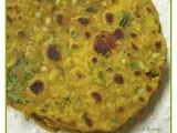 Recipe A rustic dinner with chausela/chickpea flour flatbread