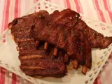 Recipe Sticky bourbon & maple glazed pork spare ribs