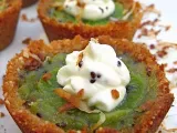 Recipe Kiwi tartlets in coconut almond shells with lime whipped cream