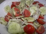 Recipe Aunt peggy's cucumber, tomato and onion salad