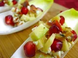 Recipe Appetizing appetizer: bacon, blue cheese & pomegranate endive spears