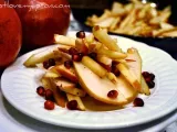 Recipe Christmas salad - apple, pear, and pomegranate