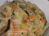 Recipe Ez family style jiu hoo char [stir fried yam bean with cuttlefish]