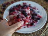 Recipe Frozen yogurt bars with red berries
