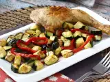 Recipe Chicken with peppers and zucchini in air fryer: ready in 20 minutes!