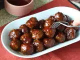 Recipe Meatballs in air fryer with sweet and sour sauce barbecue style: easy and tasty recipe