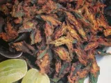 Recipe Sunheri bhindi ( lady fingers sliced and deep fried )