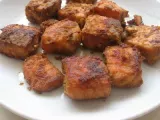 Recipe Baked salmon cubes