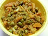 Recipe Mili-juli sabji~mixed vegetables in onion-tomato gravy