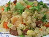 Recipe Chicken sausage and shrimp fried rice
