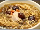Recipe Double-boiled ginseng roots and chicken soup recipe