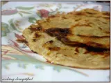 Recipe Sweet chapati err ..indian flat bread with jaggery