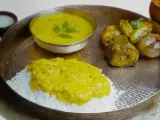 Recipe Sambhariye jo shak ( stuffed mixed vegetables ) & lachko ( kathan dal )