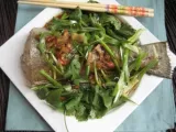 Recipe Steamed ling cod with goji berries recipe