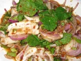 Recipe Larb pla meuk (spicy squid salad)