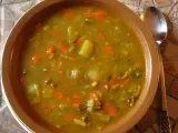 Recipe Hot curry-ginger lentil and vegetable soup.