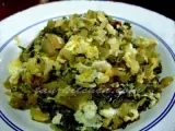 Recipe Pak gad dong pat khai (stir-fried pickled mustard green with eggs)