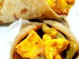 Recipe Husband's treat- paneer tikka kathi roll
