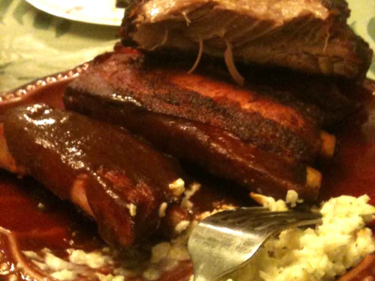 Pork ribs on the big green egg, Recipe Petitchef