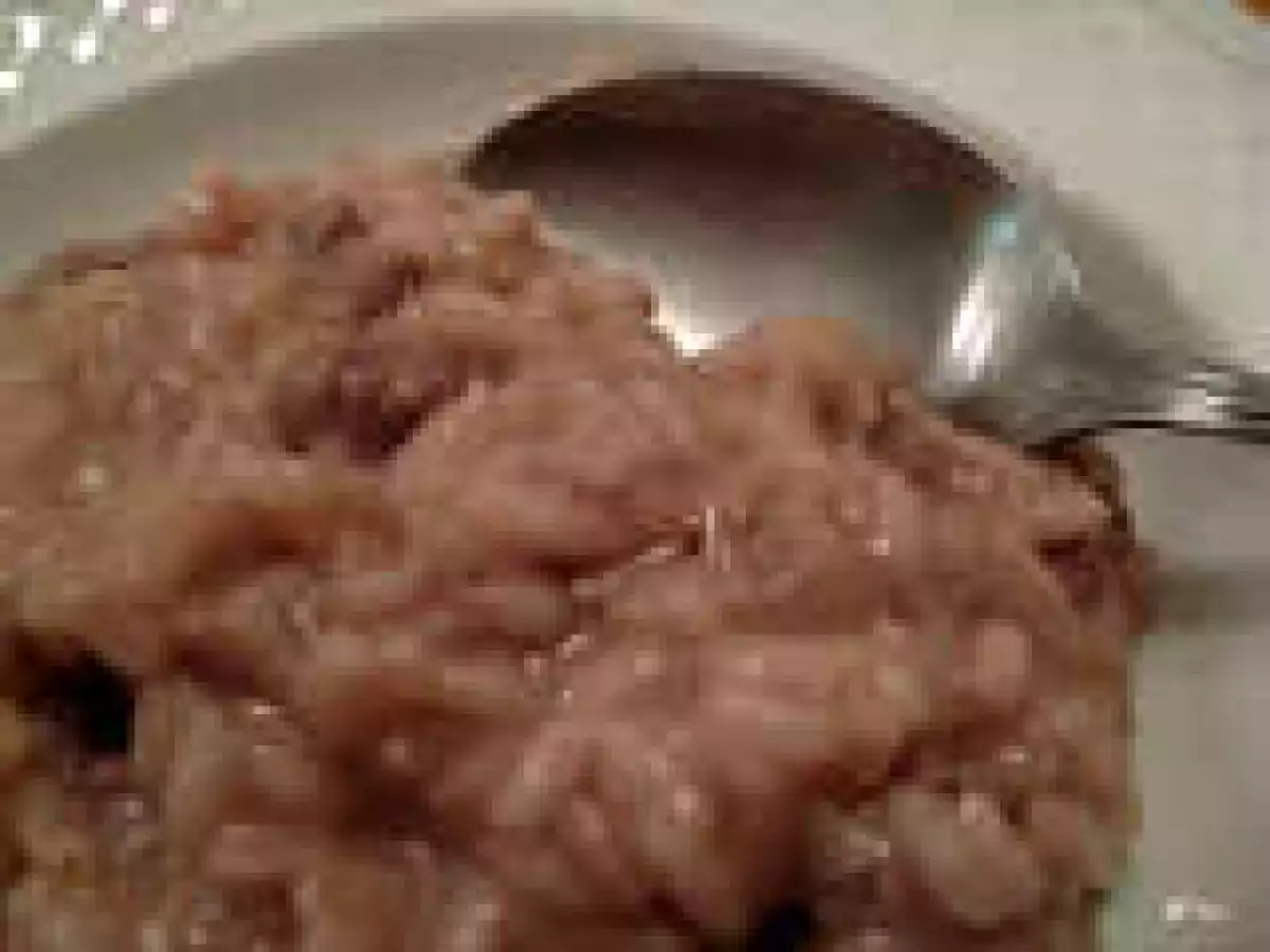 Risotto with sausages (risotto con salsiccia)