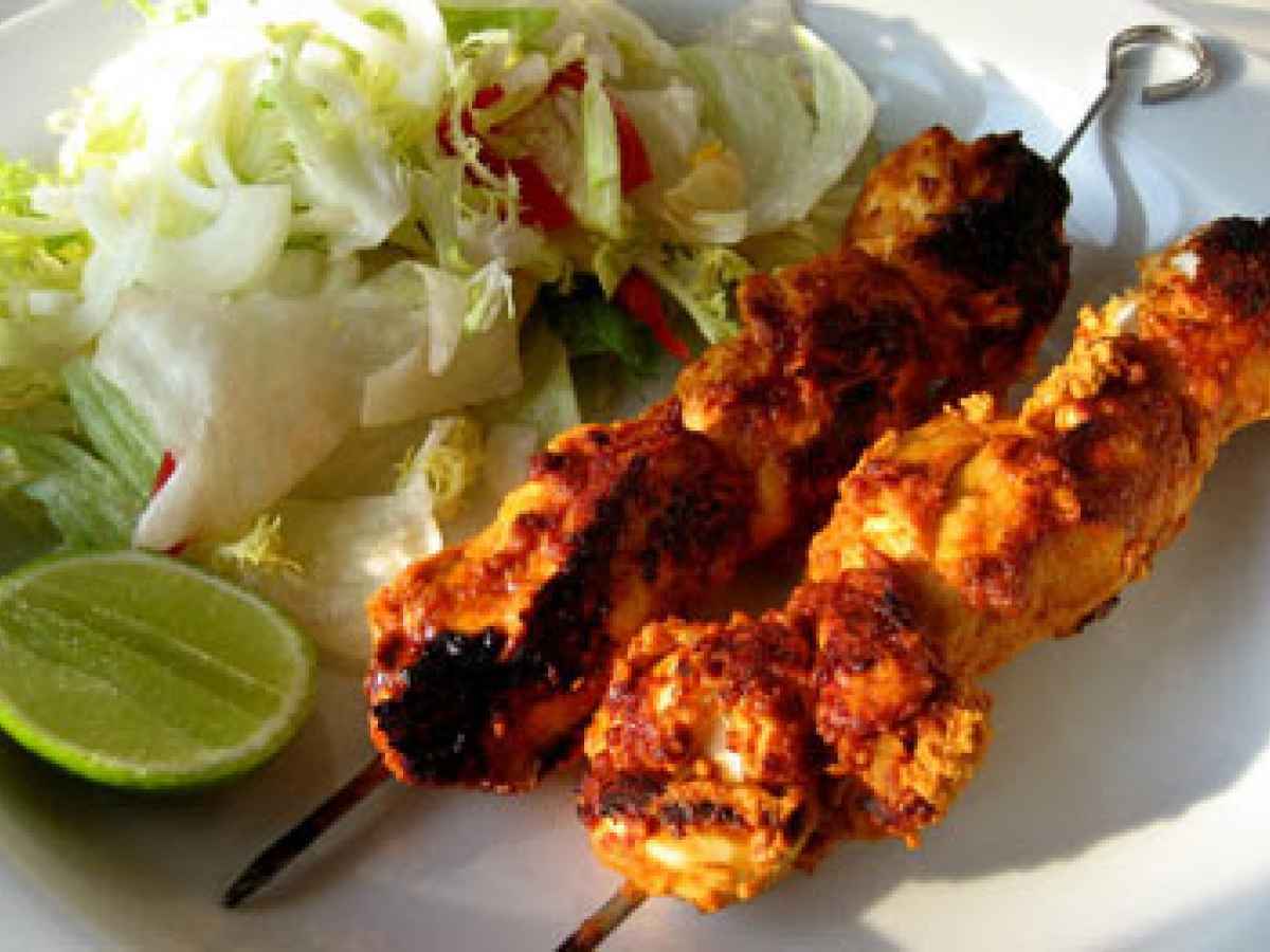 Grilled fish kebabs, Recipe Petitchef