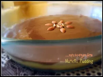Recipe Nutella pudding...with creamy hazelnut spread and biscuits