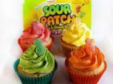 Sour Patch Kids cupcakes