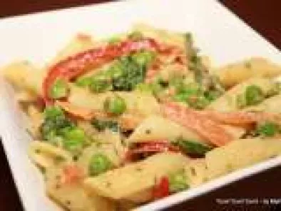 Primavera with Penne Pasta ( Step by Step)