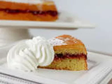 Almond Cake with Boysenberry Jam from Bon Appetit RSVP