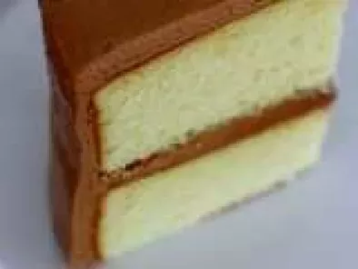 Classic Vanilla Layer Cake with Mocha Swiss Meringue Buttercream . . . and My Favorite Swimmer