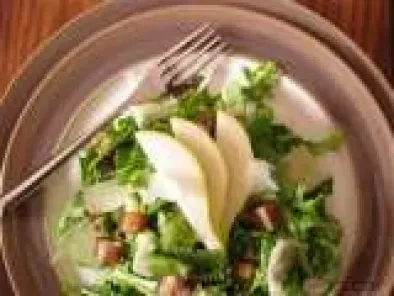 Pear Arugula Salad with Dates and Parmesan