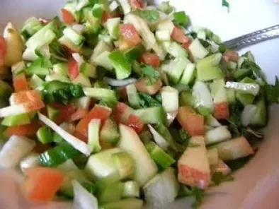 Recipe Kachumber: finely diced salad