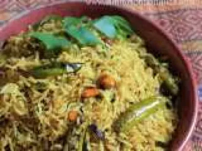 Tangy Spicy Kundru Bhat (Ivy Gourd Rice)