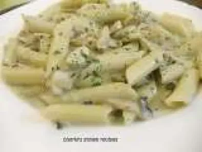 Recipe chicken and mushroom pasta in white sauce