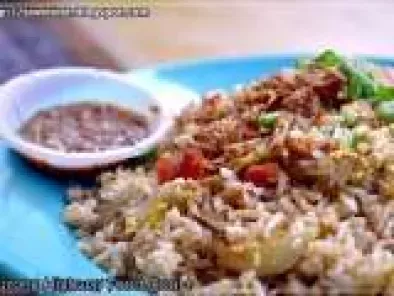 Delicious Belacan Fried Rice at Sungai Pinang Food Court