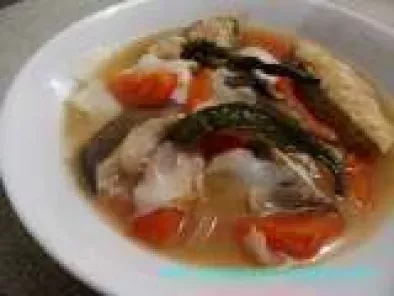 Sinigang sa Buko (Fish Stewed in Tamarind and Tender Coconut)