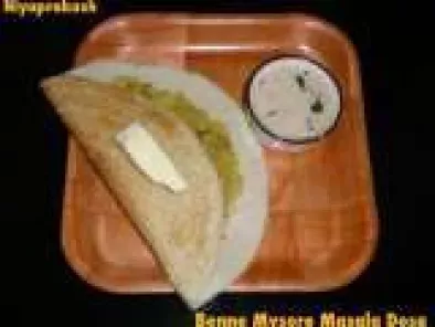 Benne Mysore Masala Dosa (Original Mylari Hotel recipe)