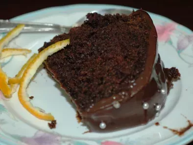 Recipe Orange cake with chocolate ganache