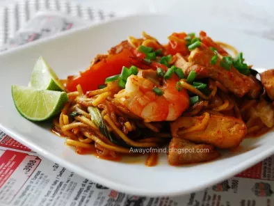 Recipe Mee goreng (mamak fried noodles)