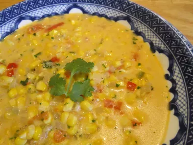 Recipe Corn soup with coriander (visit site!)