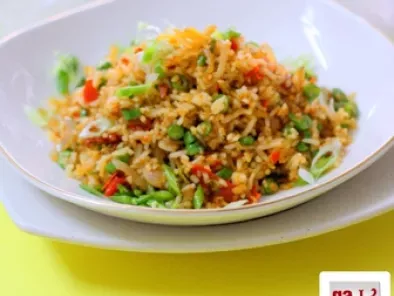 Recipe Nasi goreng belacan ikan bilis (shrimp paste anchovies fried rice)
