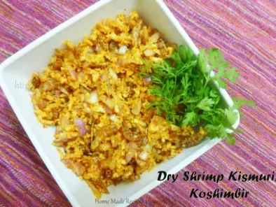 Dry Shrimp Kismur / Dry Prawns Salad - A Goan Delicacy