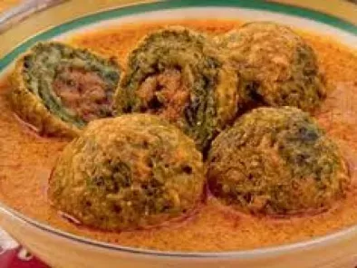 Palak and Anjeer Kofta curry /.Spinach and Fig Kofta Curry