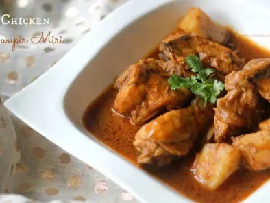 Chicken Cunpir Miri ~ Mangalorean Catholic Style Coriander and PepperCurry Without Coconut