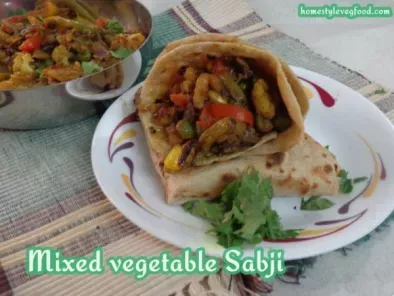 Mixed Vegetable Curry | Side dish for Roti | Dry Sabzi (mixed vegetable)