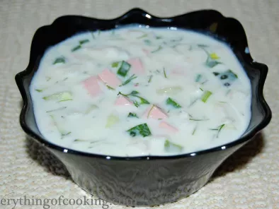 Recipe Russian cold soup “okroshka”