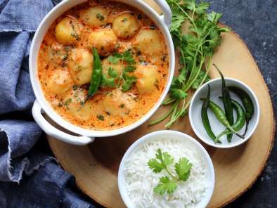 Recipe Tadka dahi aloo (tempered potato yogurt curry)